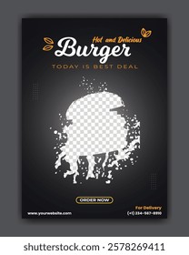 Perfectly grilled patties, loaded with flavors. Best  burger template