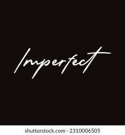 Cita perfectamente imperfecta en vector.