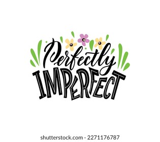 Ilustración vectorial perfectamente imperfecta. Cartas para impresión y decoraciones .