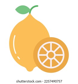 A perfectly vector design of lemon, citrus fruit
