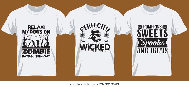 Perfectly wicked Halloween svg T Shirt Design.