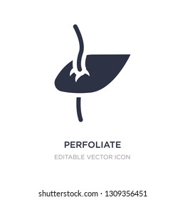 perfoliate icon on white background. Simple element illustration from Nature concept. perfoliate icon symbol design.