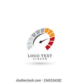 Perfomance & Speedometer Logo. Icon  & Symbol Vector Template.