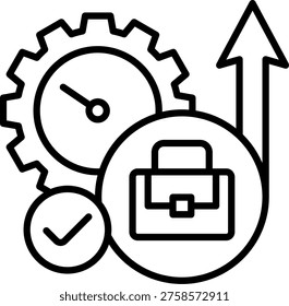 Perfomance Vector Line Icon Style