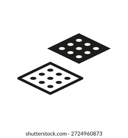 Perforated architectural plates. Sophisticated Vector illustrations. Symmetrical flooring surfaces. Distinguished ten 10. EPS 10.
