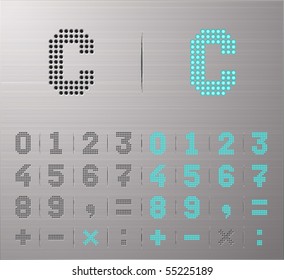 Perforated Calculator buttons