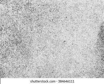 Perforated cardboard or distressed paper texture. Black and white colored grunge vector background