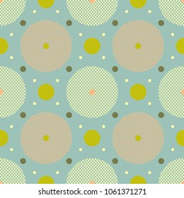 Perforated circle seamless texture, modern design background.