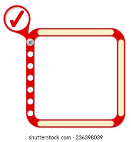 perforated frame for any text and check box