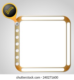 perforated frame for any text and check box