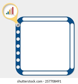 perforated frame for any text and graph