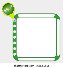 perforated frame for any text and graph