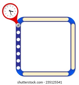 perforated frame for any text and watches