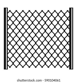 Perforated gate icon. Simple illustration of perforated gate vector icon for web