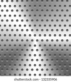 Perforated metal background eps10