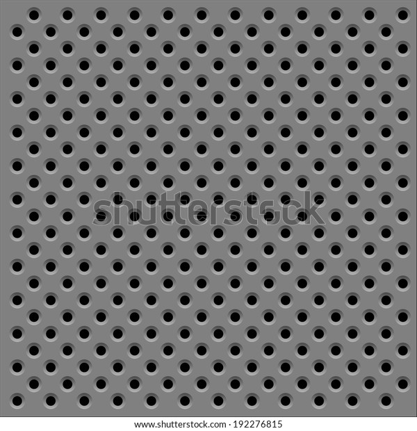 perforated metal\
background vector\
illustration