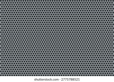 Perforated metal sheet pattern background