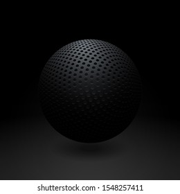 Perforated Metal Surface of Sphere, Mesh Round Shape