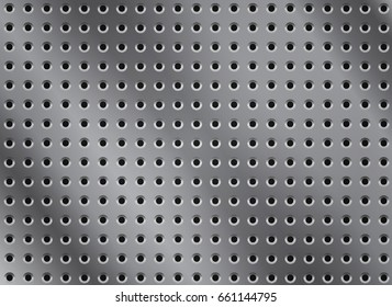 Perforated metal texture. Vector illustration