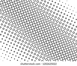 Perforated panel. Abstract futuristic background with halftone effect. scalable vector graphics. Black and white