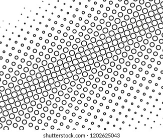 Perforated panel. Abstract futuristic background with halftone effect. scalable vector graphics. Black and white