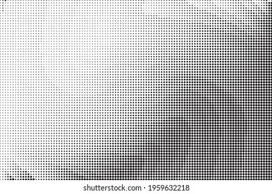 Perforated panel. Abstract monochrome background. Halftone pattern. Vector illustration.