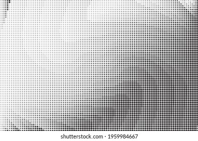 Perforated panel. Abstract monochrome background. Halftone pattern. Vector illustration.