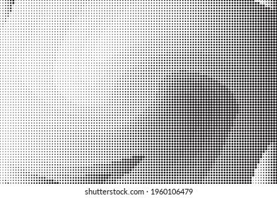 Perforated panel. Abstract monochrome background. Halftone pattern. Vector illustration.