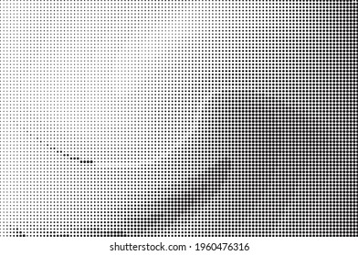 Perforated panel. Abstract monochrome background. Halftone pattern. Vector illustration.