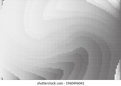 Perforated panel. Abstract monochrome background. Halftone pattern. Vector illustration.