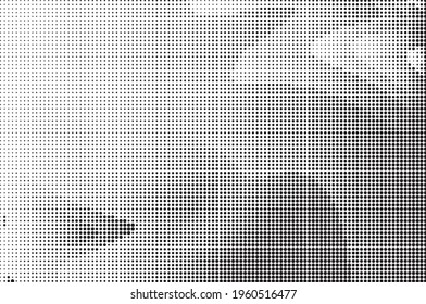 Perforated panel. Abstract monochrome background. Halftone pattern. Vector illustration.