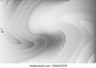 Perforated panel. Abstract monochrome background. Halftone pattern. Vector illustration.