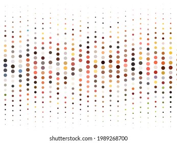 Patrón perfeccionado. Diseño con círculos, rondas. Fondo de semitono. Diseño geométrico común para patrones, tarjetas y cubiertas. Ilustración vectorial. Colores claros. 