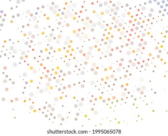 Perforated pattern. Design with circles, rounds. Halftone background. Common geometric design for patterns, cards, and covers. Vector illustration. Light colours. 