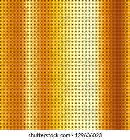 Perforated scratched mettalic gold sheet