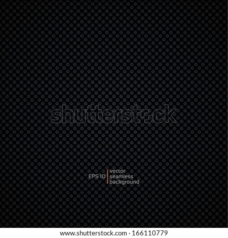 Perforated sheet metal black, seamless pattern, design background texture-vector
