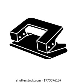 Perforator icon. A tool used to punch holes in paper or documents. vector illustration