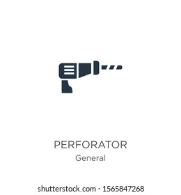 Perforator icon vector. Trendy flat perforator icon from general collection isolated on white background. Vector illustration can be used for web and mobile graphic design, logo, eps10