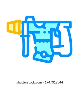 vector de icono de color de herramienta de perforador. signo de herramienta de perforador. ilustración de símbolo aislado