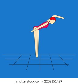 Perform simulated chest exercises with arms bent over land. Swimming pool instruction.