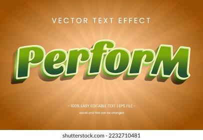 perform text effect easy to use editable style. graphic style panel to use effect.