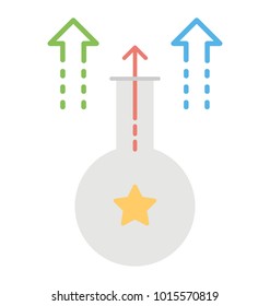 
Performance analysis. Flat icon performance review
