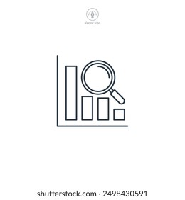Performance Analytics icon symbol vector illustration isolated on white background
