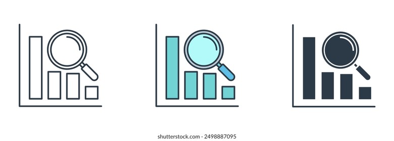 Performance Analytics icon symbol vector illustration isolated on white background