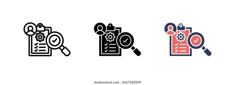 Elemento De Icono De Evaluación De Rendimiento Para Diseño Y Vector