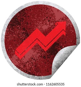 performance arrow graphic vector circular peeling sticker