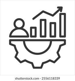 Performance Attributes Outline Icon Vector Illustration