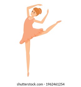 Performance ballerina icon. Cartoon of Performance ballerina vector icon for web design isolated on white background