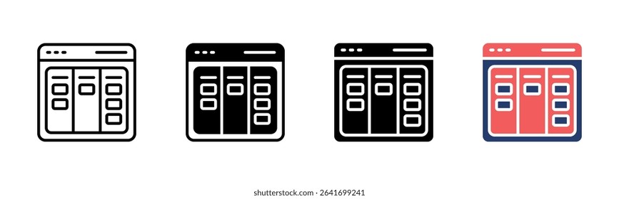 Performance Board icon sheet multiple style collection
