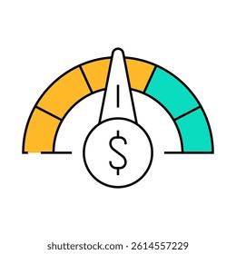 performance business intelligence line icon vector. performance business intelligence sign. isolated symbol illustration